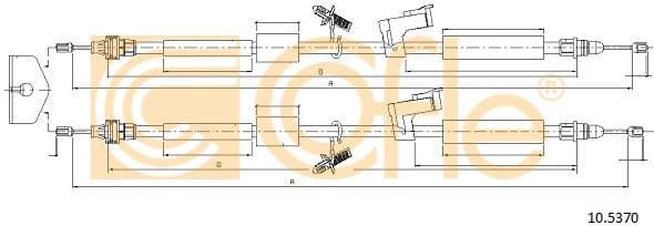 Cable Pull, parking brake 10.5370