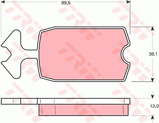 Brake Pad Set, disc brake GDB127