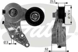 Belt Tensioner, V-ribbed belt DriveAlign™ T38377
