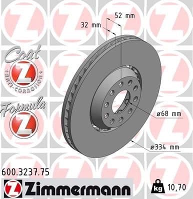Brake Disc FORMULA Z BRAKE DISC 600.3237.75