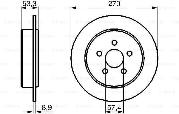 Brake Disc 0986478514 - image 5