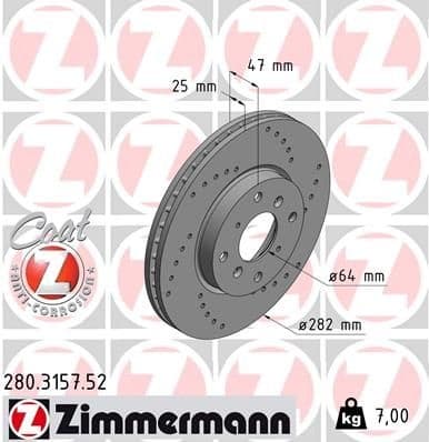 Brake Disc SPORT BRAKE DISC Z 280.3157.52