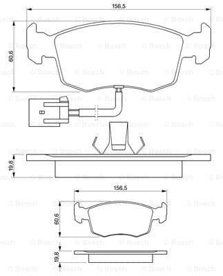 Brake Pad Set, disc brake 0986424352 - image 7