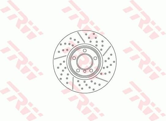 Brake Disc TRW SINGLE DF6604S