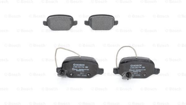 Brake Pad Set, disc brake 0986494776