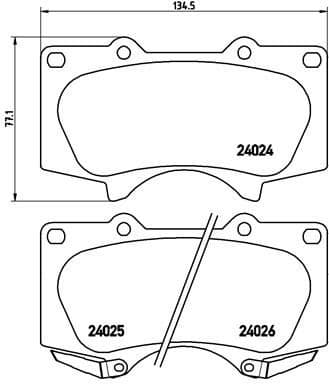 Brake Pad Set, disc brake PRIME LINE P83102