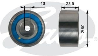 Deflection Pulley/Guide Pulley, timing belt PowerGrip™ T42226