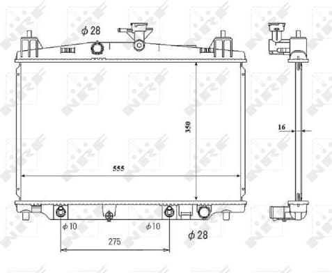 Radiator, engine cooling 53850