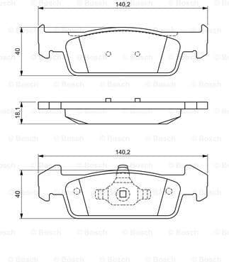 Brake Pad Set, disc brake 0986494697 - image 7
