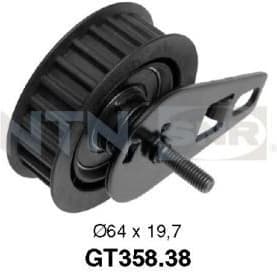 Tensioner Pulley, timing belt GT358.38