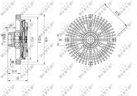 Clutch, radiator fan 49595 - image 2