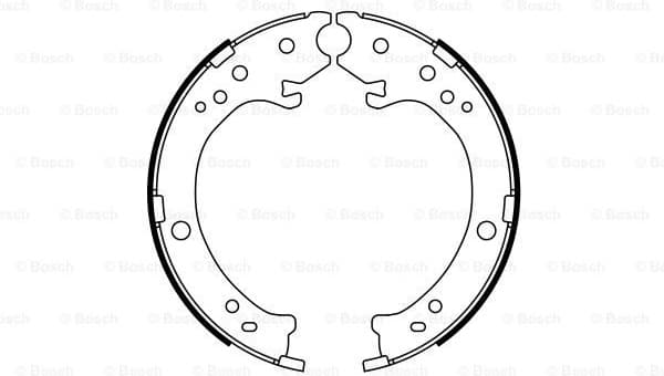 Brake Shoe Set, parking brake 0986487765 - image 2