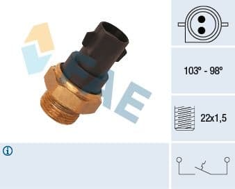 Temperature Switch, radiator fan 37290