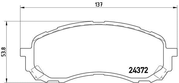 Brake Pad Set, disc brake PRIME LINE P78015