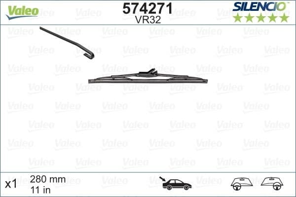 Wiper Blade SILENCIO REAR 574271