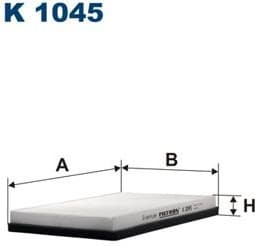 Filter, cabin air K1045