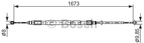 Cable Pull, parking brake 1987477947 - image 2