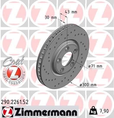Brake Disc SPORT BRAKE DISC Z 290.2261.52