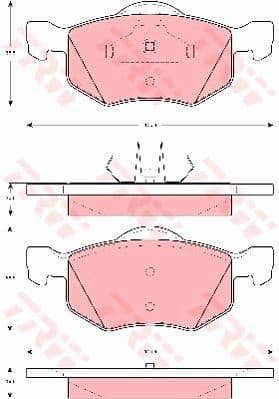 Brake Pad Set, disc brake GDB1497