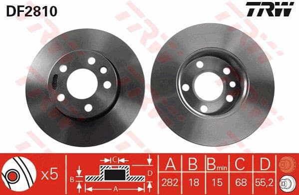 Brake Disc DF2810