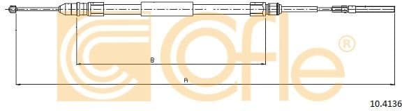 Cable Pull, parking brake 10.4136