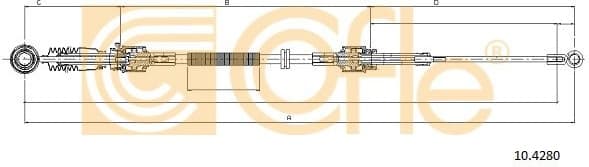 Cable Pull, manual transmission 10.4280