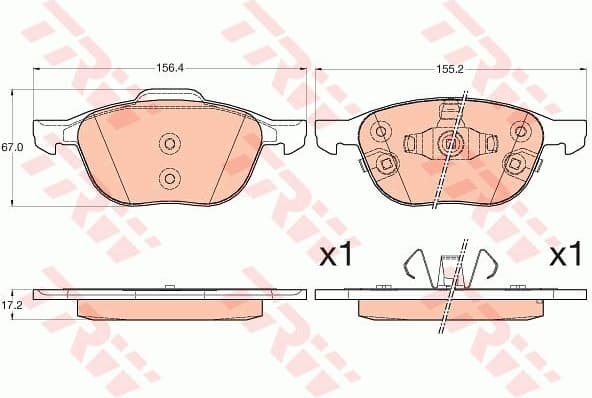 Brake Pad Set, disc brake GDB2059
