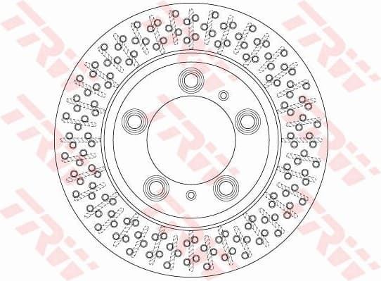 Brake Disc TRW SINGLE DF6298S