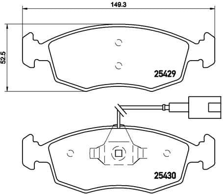 Brake Pad Set, disc brake PRIME LINE P23138