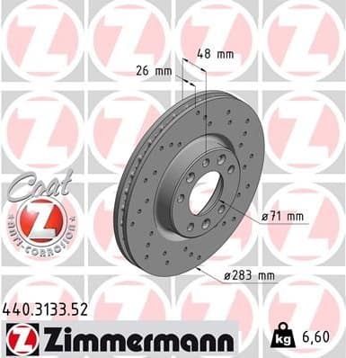 Brake Disc SPORT BRAKE DISC Z 440.3133.52