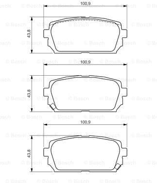 Brake Pad Set, disc brake 0986494400 - image 5