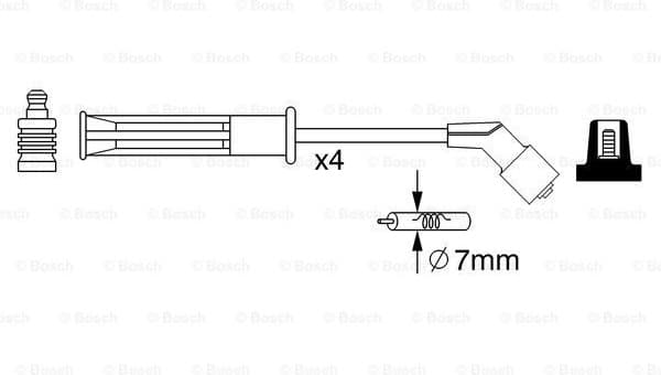 Ignition Cable Kit 0986357255 - image 5