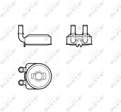 Oil Cooler, engine oil EASY FIT 31739