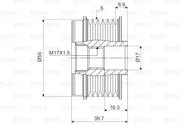 Alternator Freewheel Clutch VALEO NEW SPARE PART 588058 - image 2