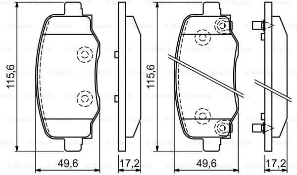 Brake Pad Set, disc brake 0986494930 - image 7