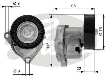 Belt Tensioner, V-ribbed belt DriveAlign™ T38448