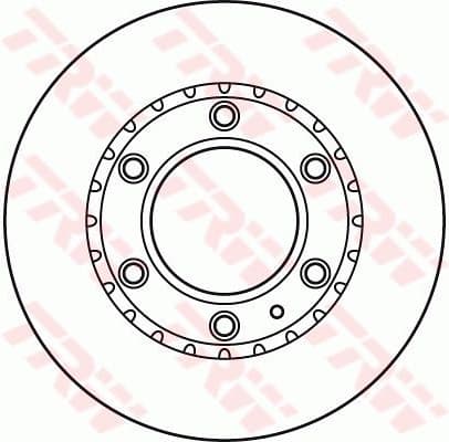 Brake Disc TRW SINGLE DF6034S - image 2