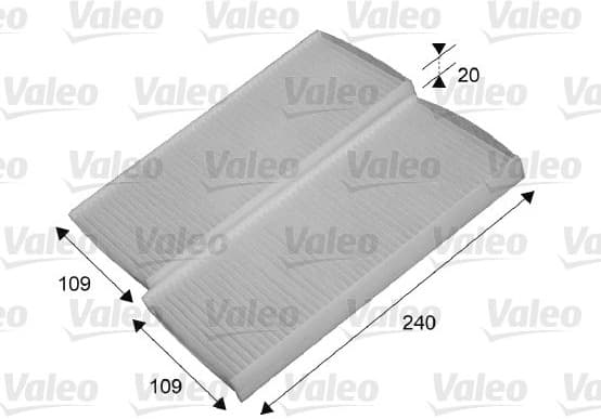 Filter, cabin air VALEO ESSENTIAL 715649