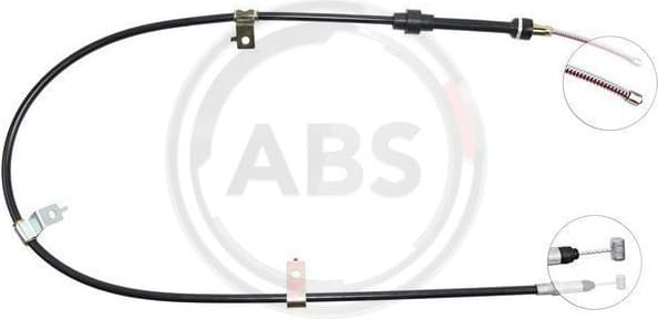 Cable Pull, parking brake K10697