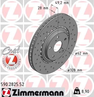 Brake Disc SPORT BRAKE DISC Z 590.2825.52