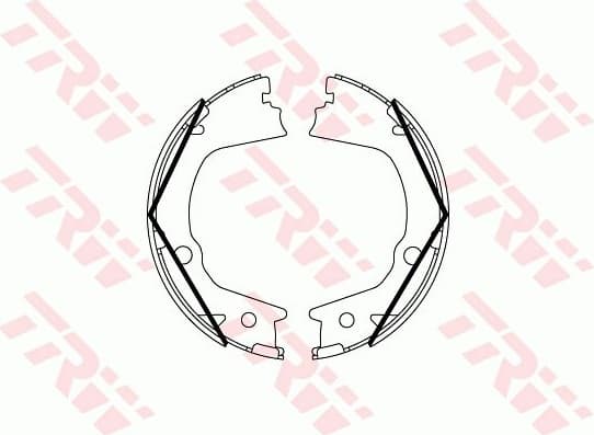 Brake Shoe Set, parking brake GS8859
