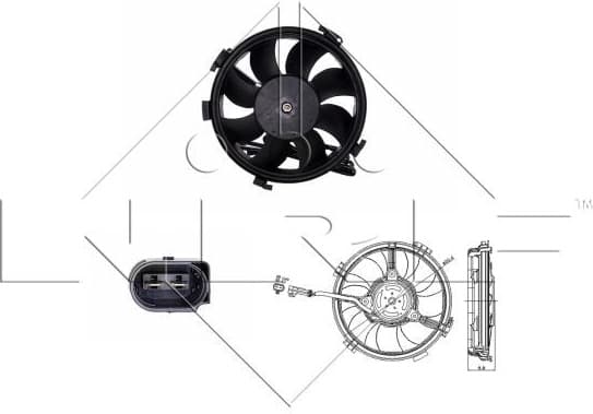 Fan, engine cooling 47405 - image 2