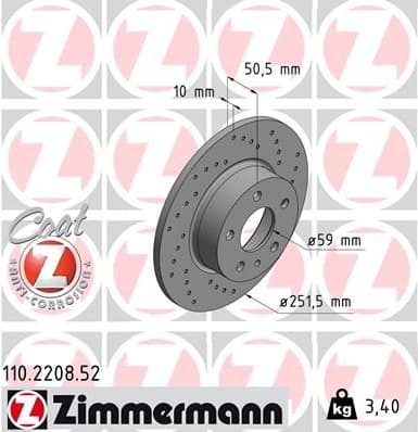 Brake Disc SPORT BRAKE DISC Z 110.2208.52