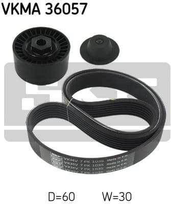 V-ribbed Belt Set VKMA 36057