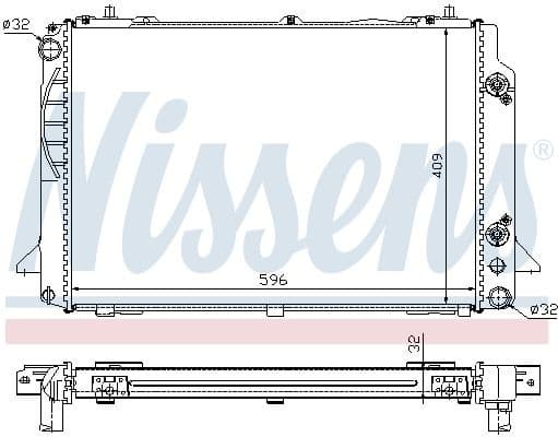Radiator, engine cooling 60469A