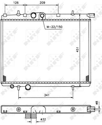 Radiator, engine cooling EASY FIT 509525