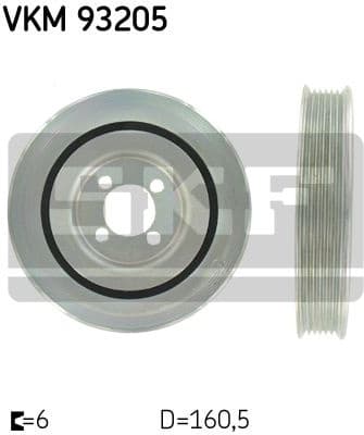 Belt Pulley, crankshaft VKM 93205