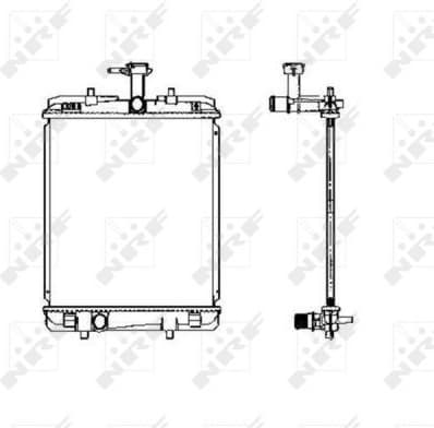 Radiator, engine cooling 53459