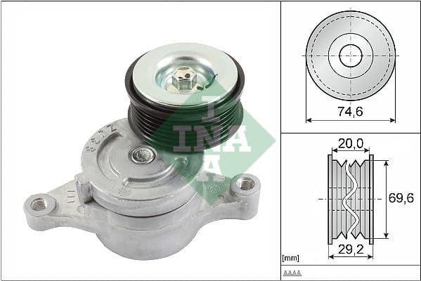 Belt Tensioner, V-ribbed belt 534045710