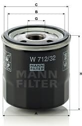 Oil Filter W712/32